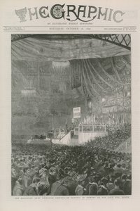 Der Gedenkgottesdienst der Heilsarmee in der Olympia zum Gedenken an die verstorbene Mrs. Booth von English School