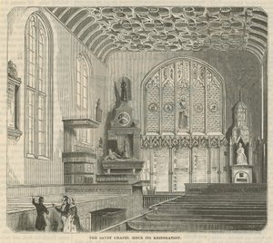 Die Savoy-Kapelle seit ihrer Restaurierung von English School