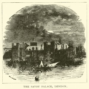 Der Savoy Palace, London von English School