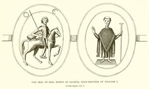 Das Siegel von Odo, Bischof von Bayeux, Halbbruder von Wilhelm I.