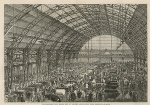 Die Smithfield Club Viehschau in der neuen Landwirtschaftshalle von English School