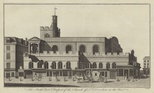 Südostansicht der Kirche St Dunstan in the West, London