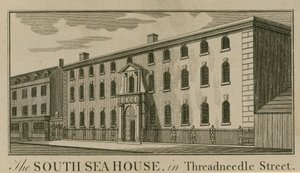 Das South Sea House in der Threadneedle Street, London von English School