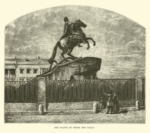 Die Statue von Peter dem Großen