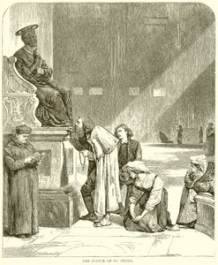 Die Statue des Heiligen Petrus