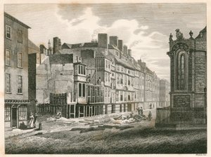 The Strand, London, vor seiner Verbesserung im Jahr 1810
