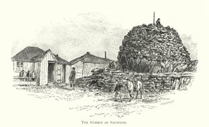 Der Gipfel von Snowdon (Gravur)