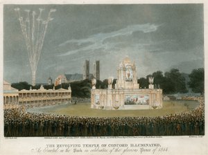 Der Tempel der Eintracht, geschaffen für den Frieden von 1814 von English School