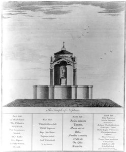 Der Tempel des Neptun in Kingsgate auf der Isle of Thanet, 1768 von English School