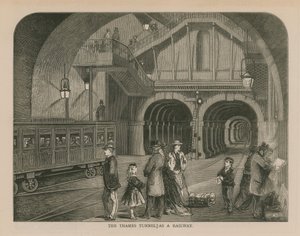 Der Themse-Tunnel als Eisenbahn