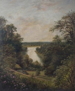 Die Themse von den Terrassengärten, Richmond, Surrey von English School