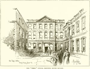 Das Büro der Times, Printing House Square von English School