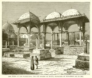 Die Gräber der Mameluken, die alten Herrscher Ägyptens, massakriert von Mohammed Ali im Jahr 1811