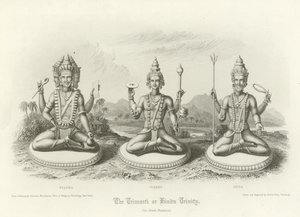 Die Trimurti oder hinduistische Dreifaltigkeit von English School