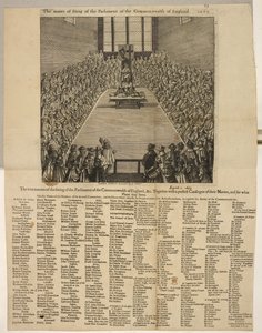 Die wahre Art des Sitzens des Parlaments des Commonwealth von England usw. Zusammen mit einem perfekten Katalog ihrer Namen und für welche Orte sie dienen