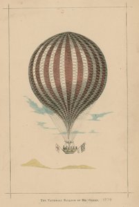 Der Vauxhall-Ballon von Mr. Green; Vauxhall Gardens, London von English School