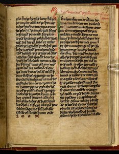 Die Wohunge unseres Herrn, Cotton MS Titus D XVIII, f.127r von English School