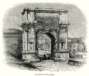 Der Titusbogen, Rom (Gravur)