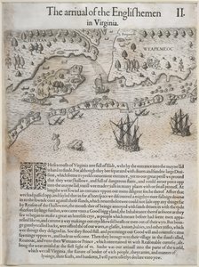 Die Ankunft der Engländer in Virginia