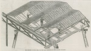 Das Gebäude im Hyde Park, London, für die Große Ausstellung von 1851 von English School