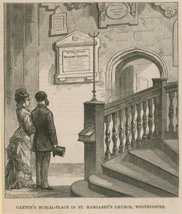 Die Grabstätte von William Caxton von English School