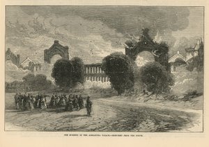 Der Brand des Alexandra Palace von English School
