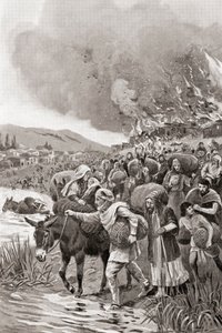 Die Verbrennung von Sardis während des Ionischen Aufstands 498 v. Chr., aus Hutchinsons Geschichte der Nationen, veröffentlicht 1915