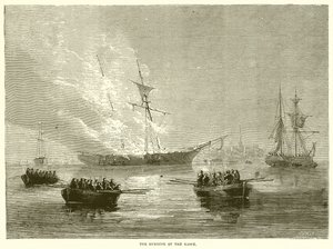 Die Verbrennung der Gaspe von English School