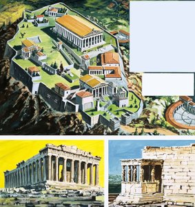 Die Stadt Athen im antiken Griechenland