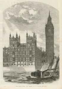 Der Uhrturm der neuen Houses of Parliament