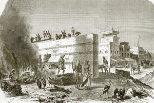 Das Krematorium in Kalkutta