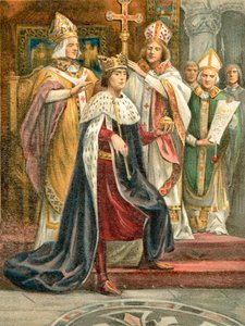 Die Krönung von Edward I von English School