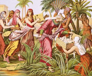 Das Auffinden des Moses von English School