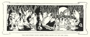 Die Fische heben jede Nacht ihre Köpfe aus dem See von English School