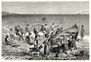 Die Fischer von Mentone (Gravur)