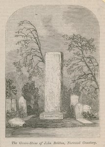 Der Grabstein von John Britton von English School