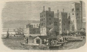 Die Flut in Lambeth am Mittwoch letzter Woche von English School