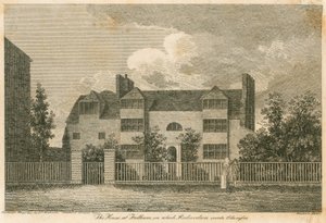 Das Haus in Parsons Green, nahe Fulham, London, als Samuel Richardson Clarissa schrieb von English School