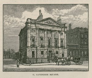 Das Haus von Mr. Scotmother, Cavendish Square, London