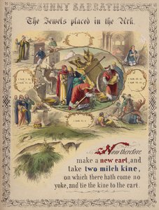 Die Juwelen in der Arche (farbige Gravur) von English School