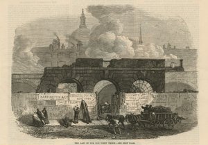 Der letzte Stand des alten Fleet-Gefängnisses