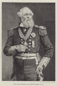 Der verstorbene Admiral Sir Provo Wallis, GCB (Gravur)