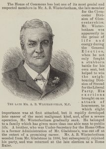 Der verstorbene Herr A B Winterbotham, MP von English School