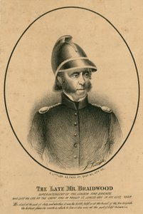 Der verstorbene Mr. Braidwood, Superintendent der London Fire Brigade