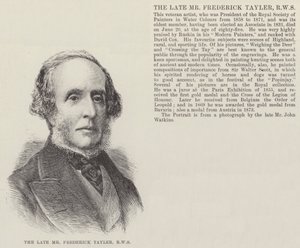 Der verstorbene Herr Frederick Tayler, RWS von English School