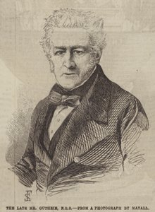 Der verstorbene Mr. Guthrie, FRS (Gravur) von English School