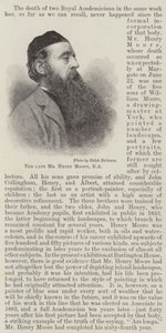 Der verstorbene Herr Henry Moore, RA von English School