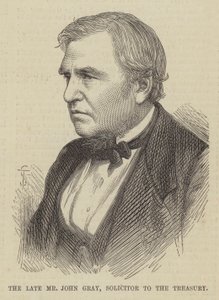 Der verstorbene Herr John Gray, Anwalt des Schatzamtes von English School