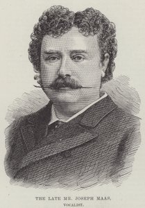 Der verstorbene Herr Joseph Maas, Sänger (Stich) von English School