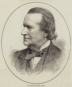Der verstorbene Mr. Samuel Phelps (Gravur) von English School